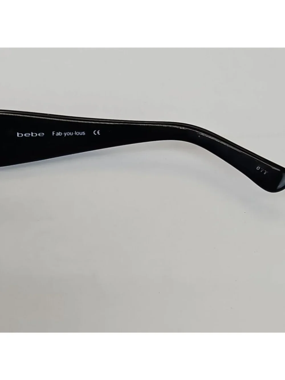 Bebe 59-14-125 Black Womens Sunglasses Frames Only 077 With Rhinestones Y2K 90s